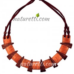 Holzschmuck, Damen Halskette aus Holz