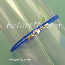 Kautschukband Armband in blau