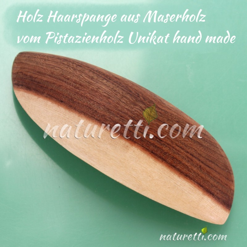 Holz Haarspange aus Maserholz