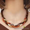 Damen Halskette aus Holz
